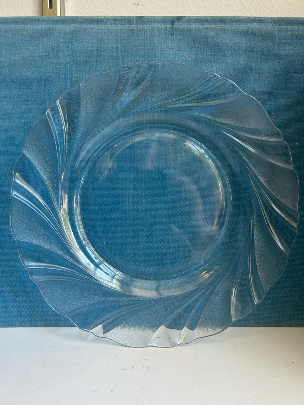 Duralex Beau Rivage vintage glass 8” plates made in France